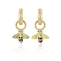 Gold Huggie Hoop Earrings with Charms | Rebecca Myers Collection