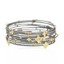 Gold, Silver & Diamond Branch Bangles | Rebecca Myers Collection
