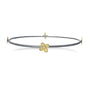 Gold, Silver & Diamond Branch Bangle with 4 large hydrangeas | Rebecca Myers Collection