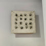 White Wall Square with 16 Wire Bundles by Lori Katz | Rebecca Myers Collection