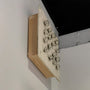 White Wall Square with 16 Wire Bundles by Lori Katz, profile view | Rebecca Myers Collection