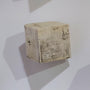Angled Cube Cascade by Lori Katz, white cube | Rebecca Myers Collection