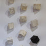 Angled Cube Cascade by Lori Katz, complete set close up| Rebecca Myers Collection