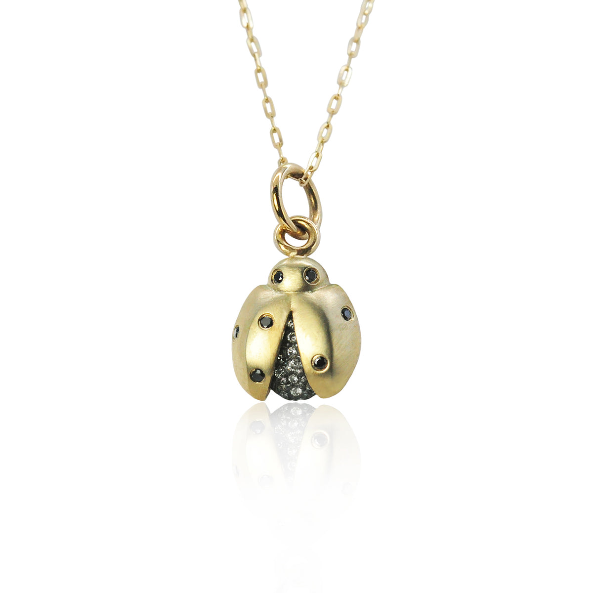 Gold Ladybug on gold chain | Rebecca Myers Collection