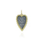 Large Framed Pave Diamond Heart Pendant | Rebecca Myers Collection