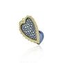 Large Framed Pave Diamond Heart Locket | Rebecca Myers Collection
