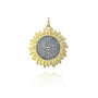 Large Pave Diamond Sunflower Pendant | Rebecca Myers Collection