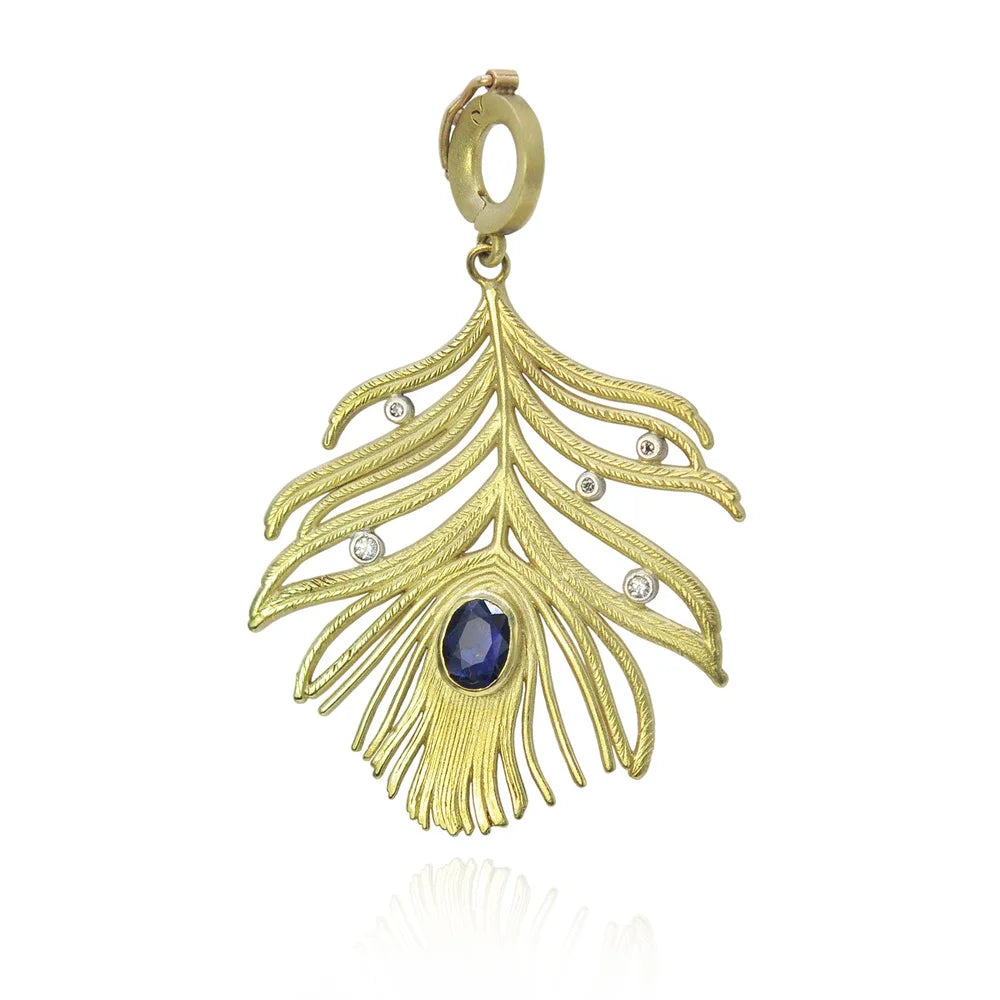 Peacock Feather Necklace | Rebecca Myers Collection