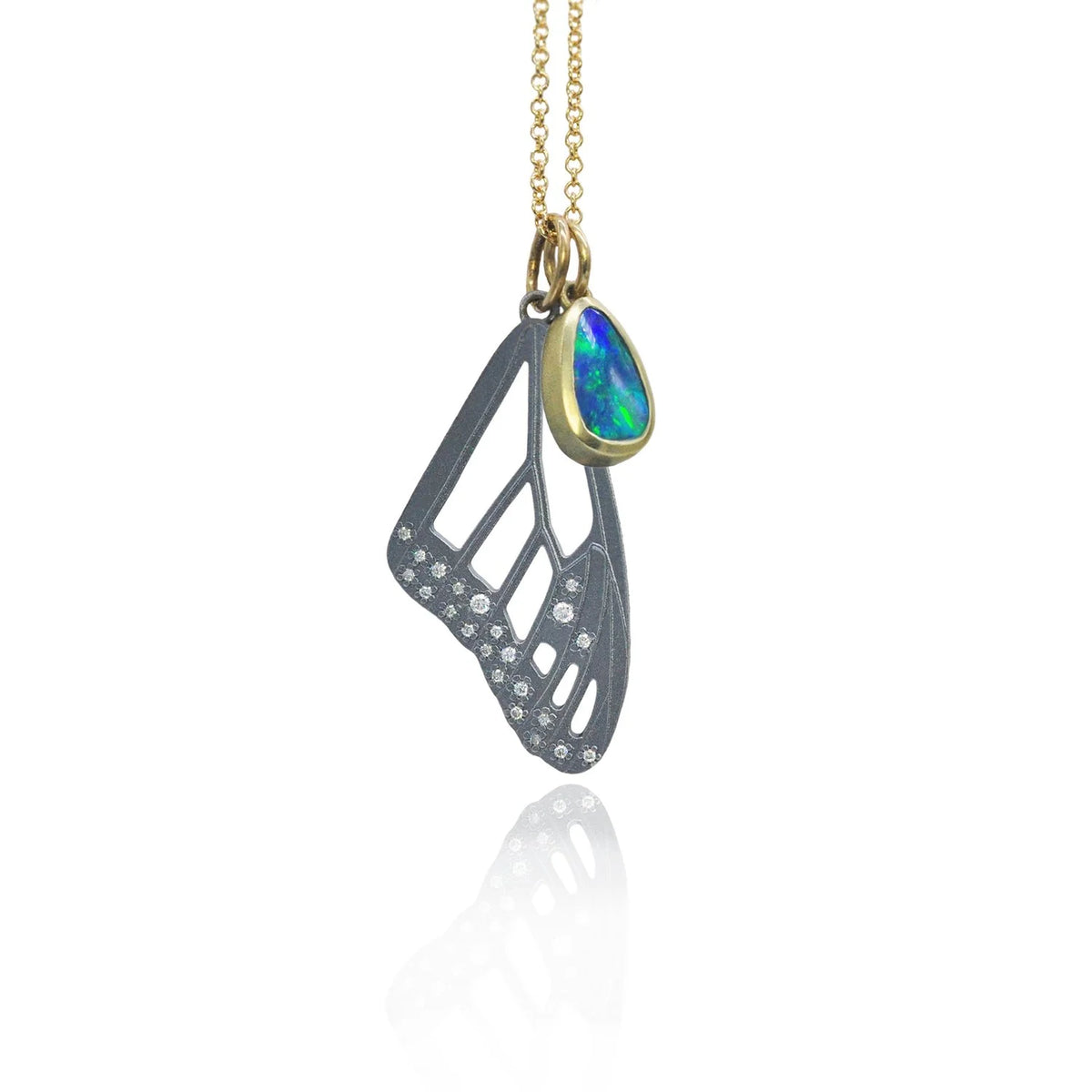 Skeletal Monarch Butterfly Wing Necklaces | Rebecca Myers Collection