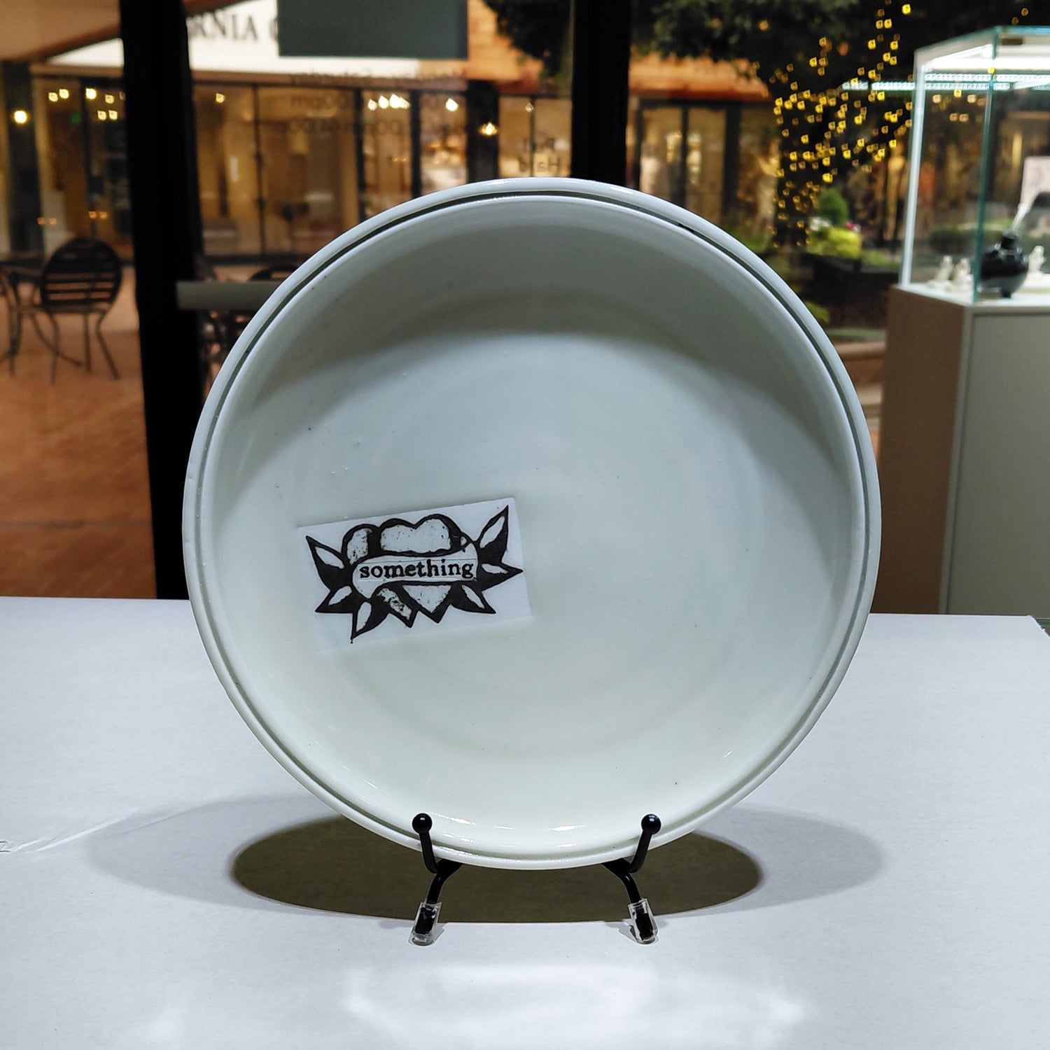 "Something" Plate by Mimi Logothetis | Rebecca Myers Collection