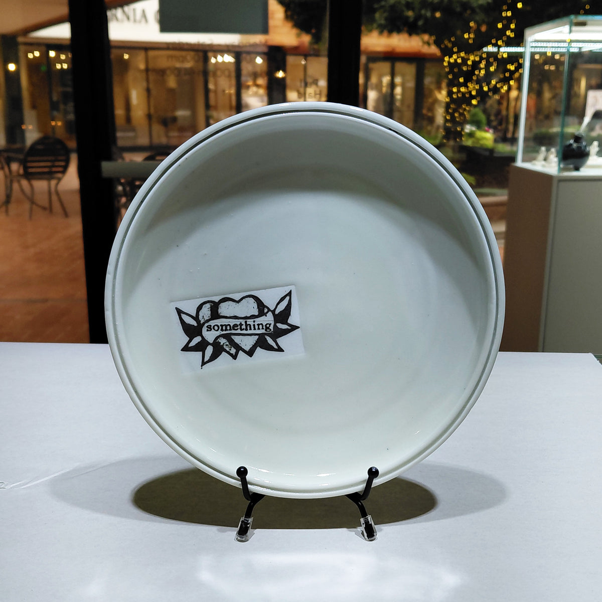"Something" Plate by Mimi Logothetis | Rebecca Myers Collection