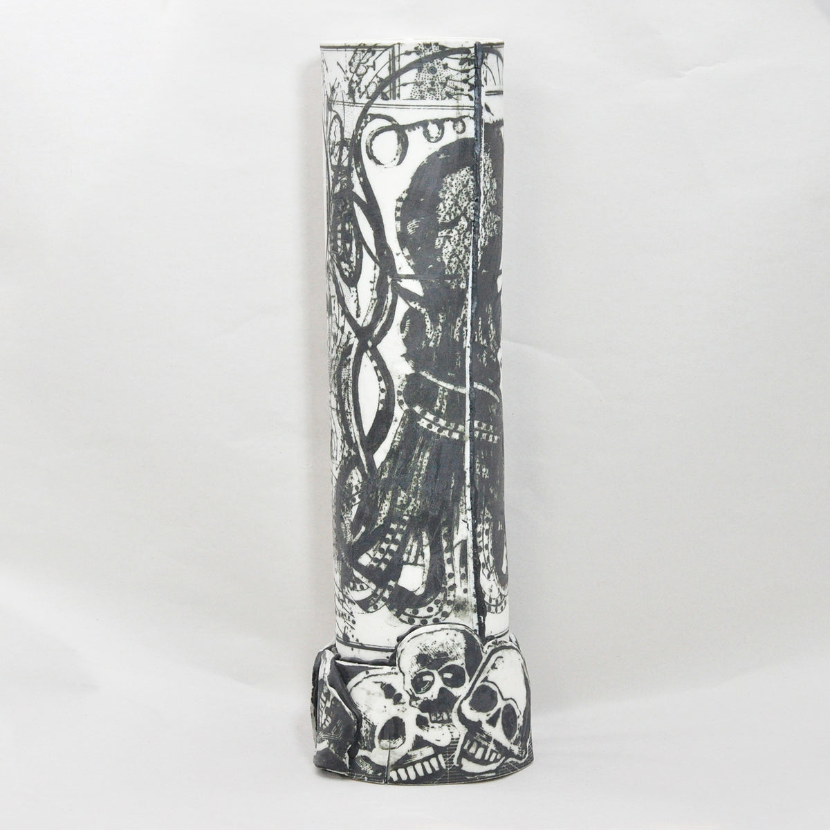 Mimi Logothetis Birth of Venus Tall Vase back view | Rebecca Myers Collection