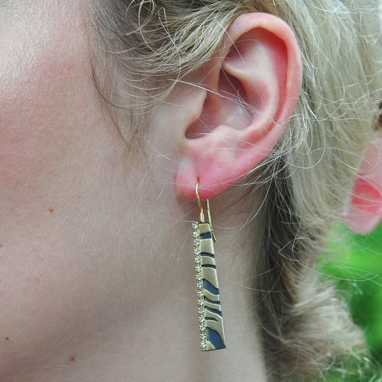 Animal Print Bar Earrings | Rebecca Myers Collection