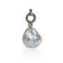 Pearl Pendants with Oxidized Silver Halo Topper & Hydrangea | Rebecca Myers Collection