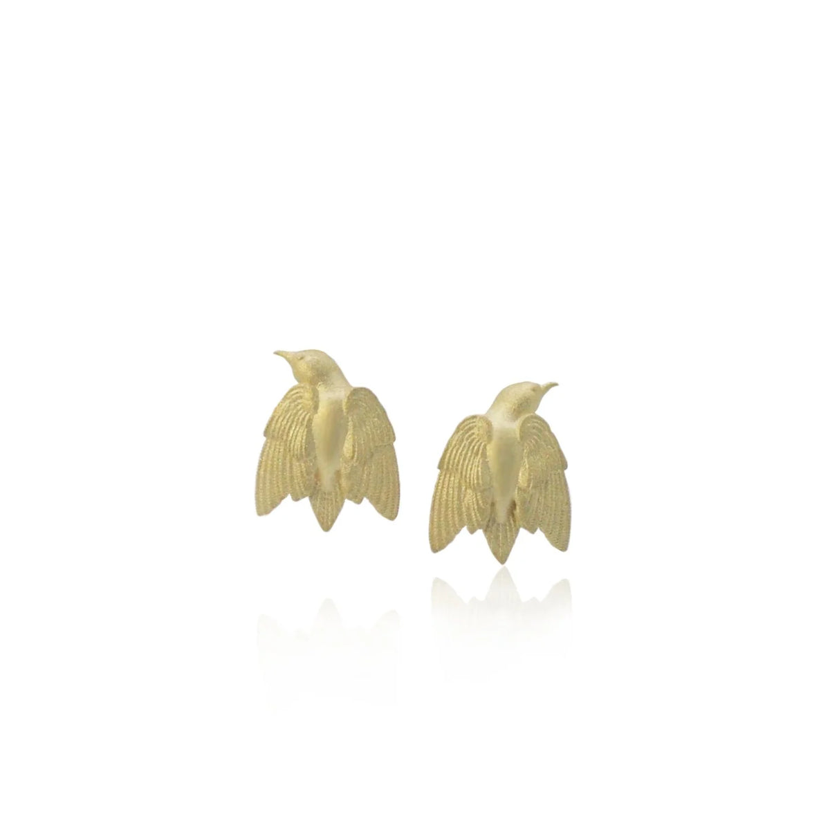 Gold Bird Earrings