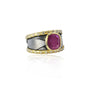 Tapered Feather Bands with Stones | Rebecca Myers Collections