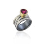 Zebra Print Ring with Pink Tourmaline | Rebecca Myers Collection