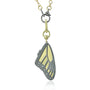 Gold & Silver Monarch Butterfly  Wing Locket with Scattered Diamonds | Rebecca Myers Collection