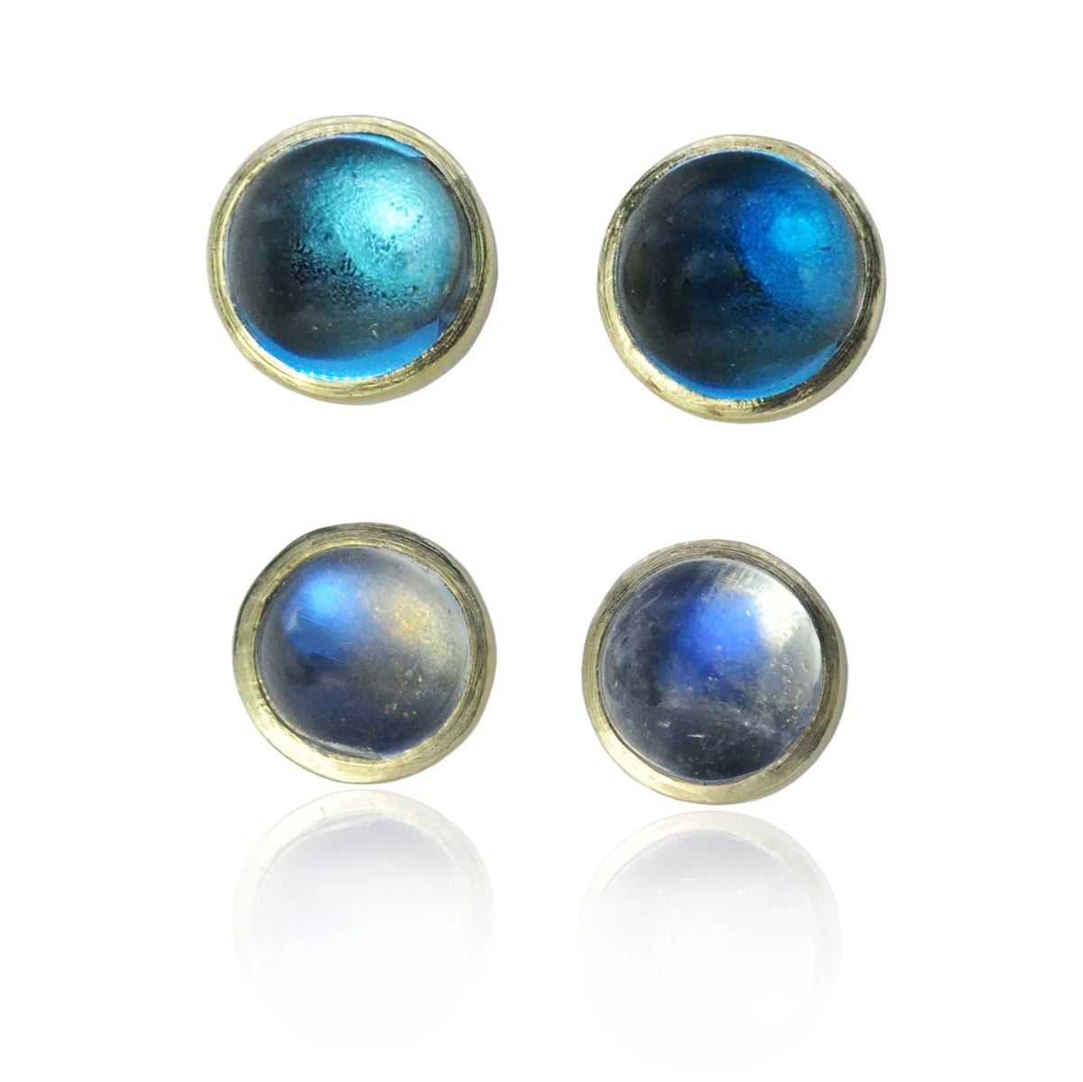 Cabochon Gemstone Earrings | Rebecca Myers Collection