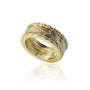 Gold Feather Bands | Rebecca Myers Collection
