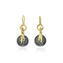 Pave Disc with Bamboo Leaf Charms Jewelry Set | Rebecca Myers Collection