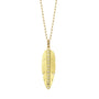 Large Gold & Diamond Feather Jewelry Set | Rebecca Myers Collection