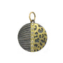 Gold and Silver Cheetah Print Pendants with Diamonds | Rebecca Myers Collection