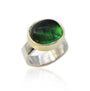 Oval Green Tourmaline Cabochon Ring | Rebecca Myers Collection