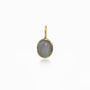 Oval Grey Moonstone Cabochone Charm | Rebecca Myers Collection