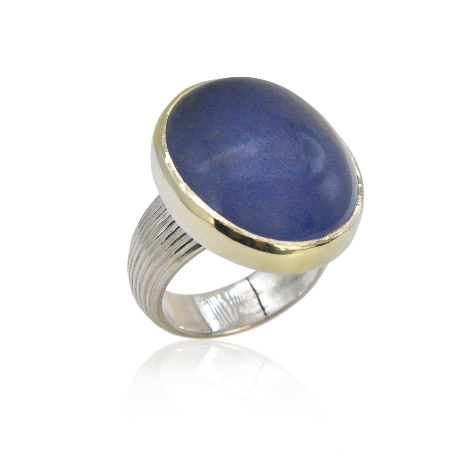 Oval Chalcedony Cabochon Ring | Rebecca Myers Collection