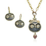 Owl Pendant & Earrings | Rebecca Myers Collection 