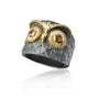 Owl Ring with Yellow Sapphire Eyes | Rebecca Myers Collection