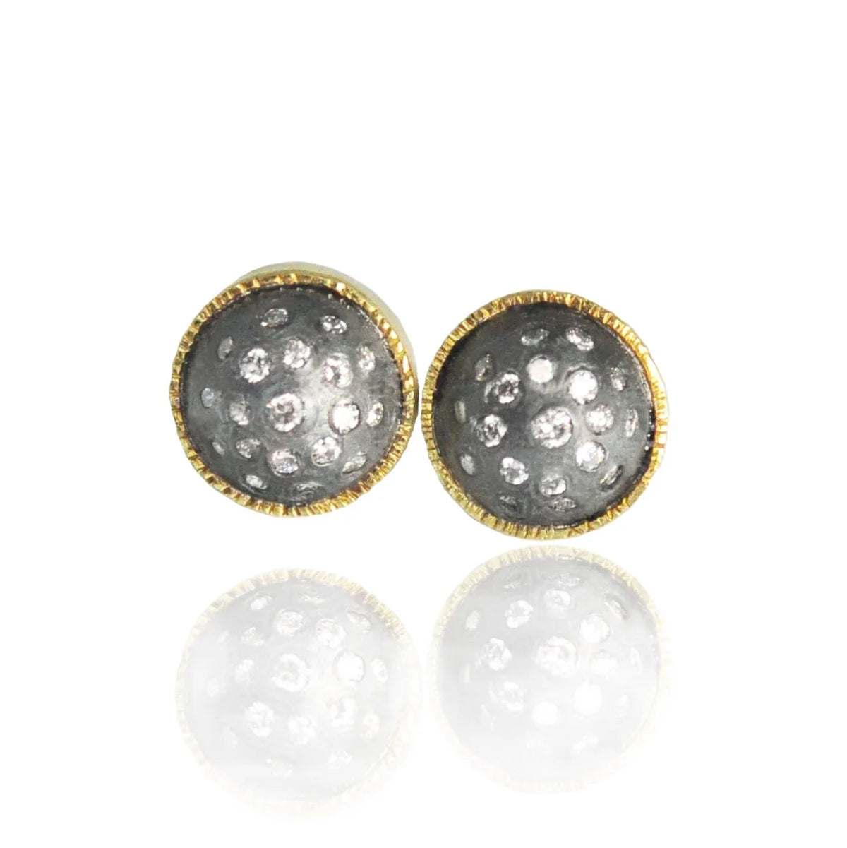 Pave Dome Earrings | Rebecca Myers Collection
