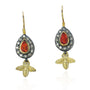 Halo Earrings with Bee Drops | Rebecca Myers Collection
