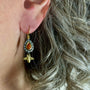 Halo Earrings with Bee Drops | Rebecca Myers Collection