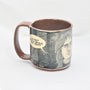 Tall Original Ian Petrie Manga Black & White Mug, front view | Rebecca Myers Collection