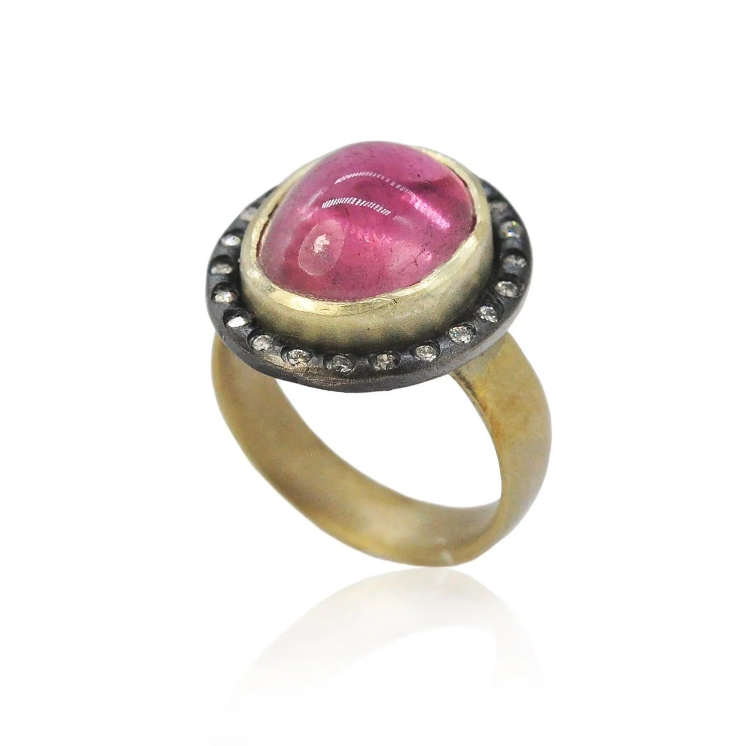 Pink Tourmaline Halo Ring | Rebecca Myers Collection