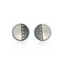 Starry Night Half & Half Disc Earrings with Diamonds | Rebecca Myers Collection