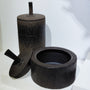 Tall & Short Lidded Ceramic Jars by Romulus Craft | Rebecca Myers Collection