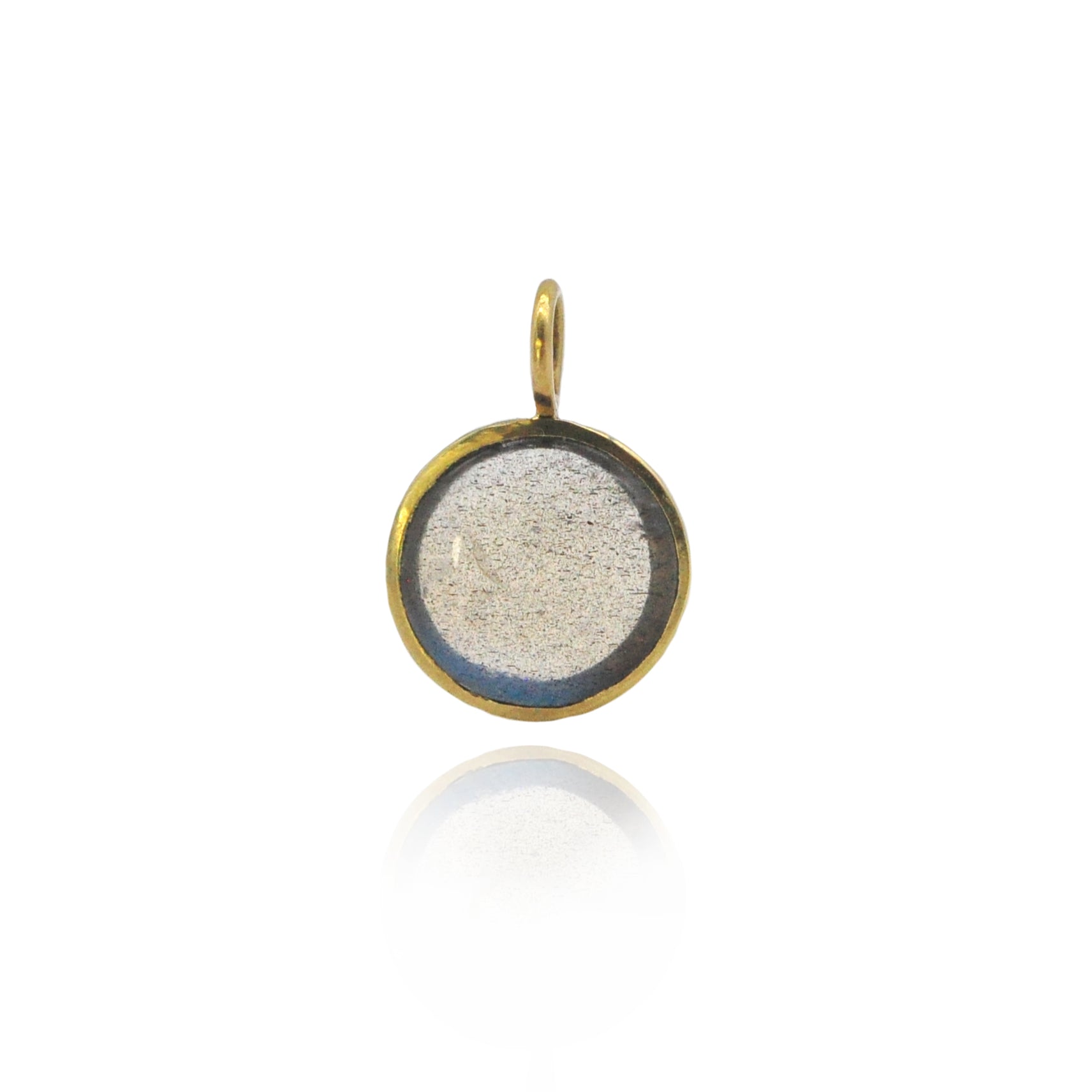 Round Labradorite Charm | Rebecca Myers Collection