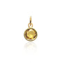 Round Yellow Sapphire Charm | Rebecca Myers Collection