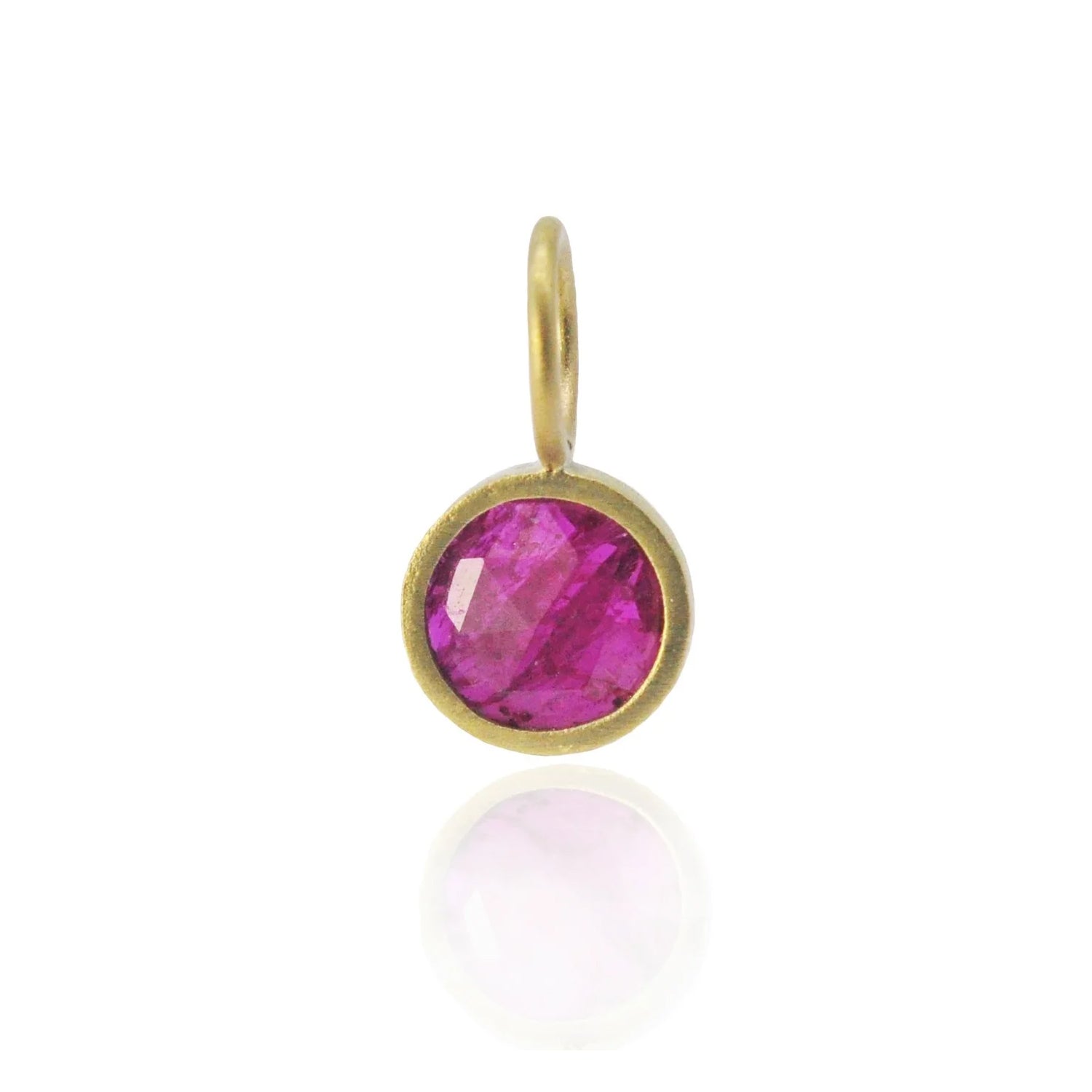 Round Ruby Slice Charm | Rebecca Myers Collection