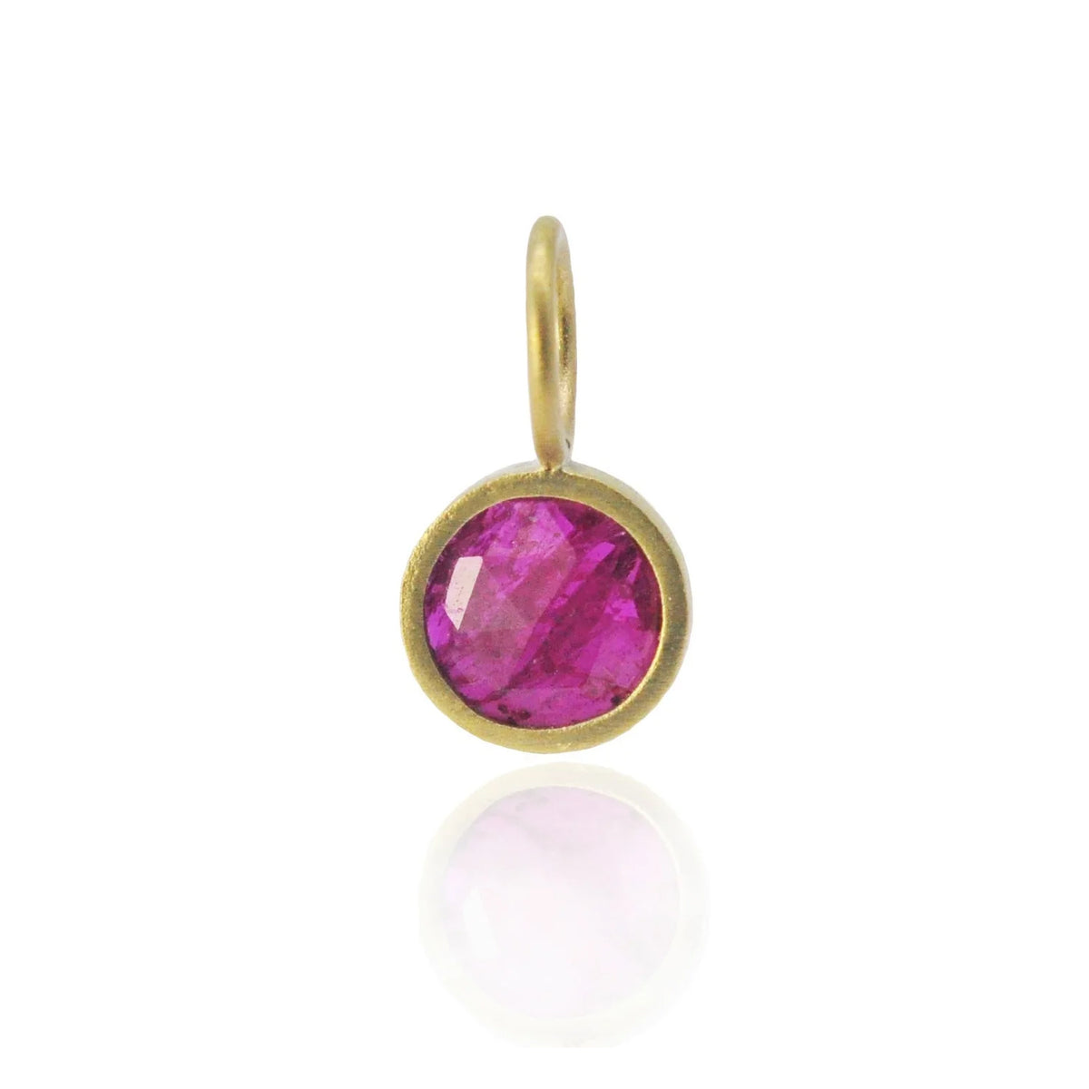 Round Ruby Slice Charm | Rebecca Myers Collection
