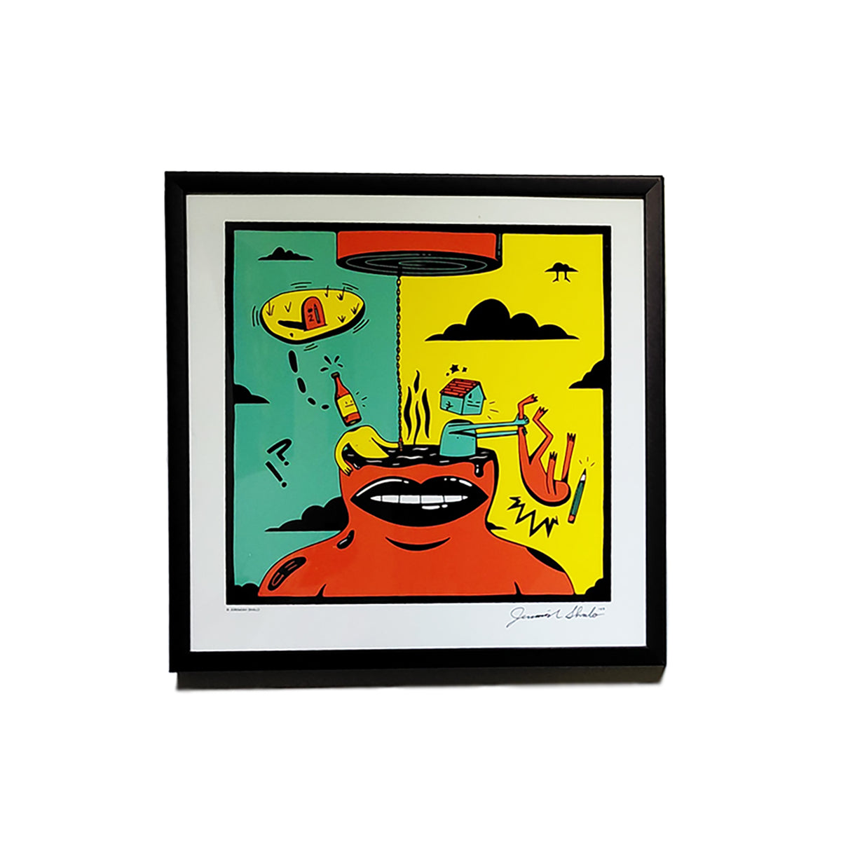 "Tar Tub" Framed & Signed Print by Jeremiah Shalo | Rebecca Myers Collection