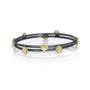 Two Shasta Daisy Bangles, stacked | Rebecca Myers Collection