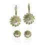Small & Tiny Shasta Daisy Earrings on wires and posts | Rebecca Myers Collection