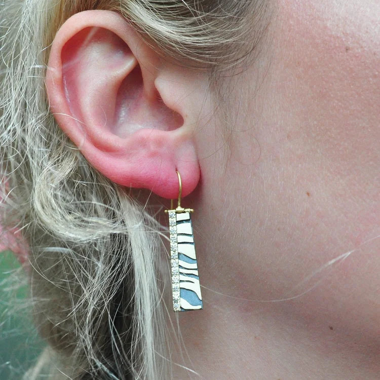 Animal Print Bar Earrings | Rebecca Myers Collection