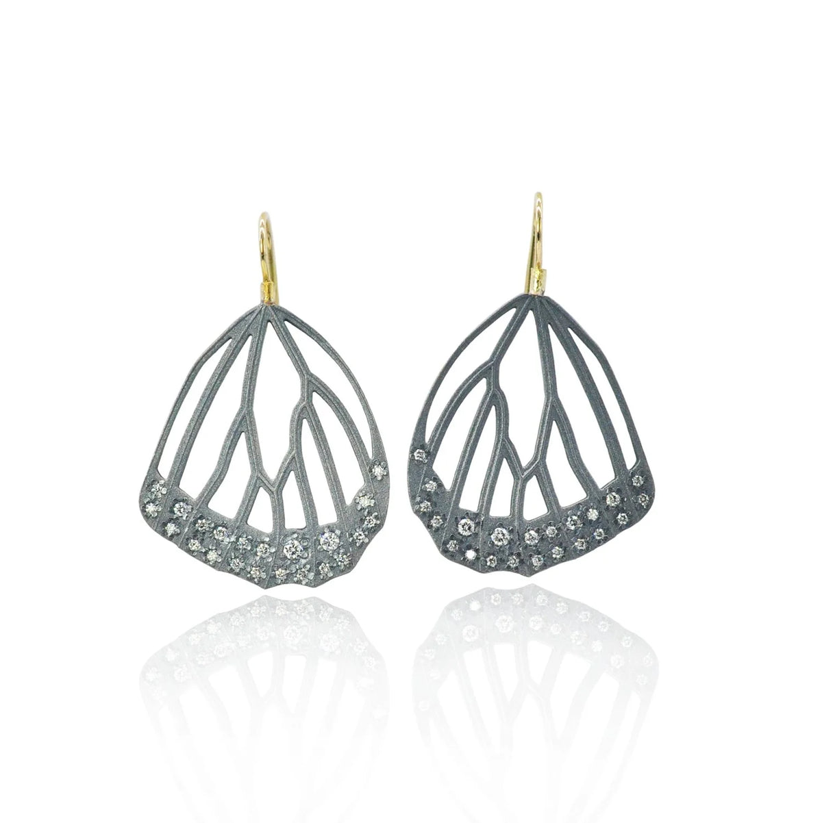 Skeletal Monarch Butterfly Wing Earrings | Rebecca Myers Collection
