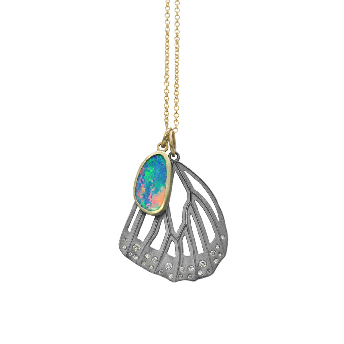 Skeletal Monarch Butterfly Wing Necklaces