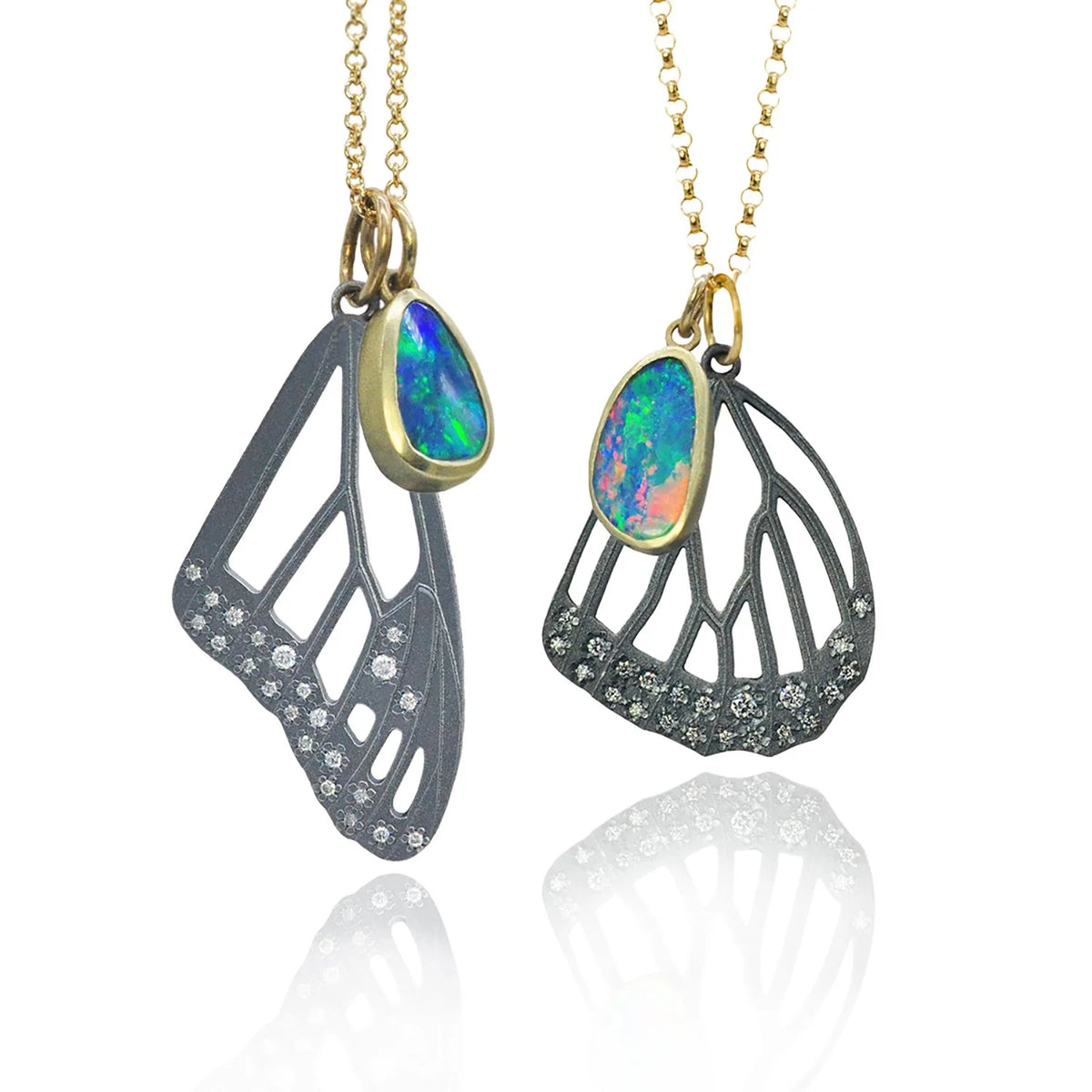 Skeletal Monarch Butterfly Wing Necklaces | Rebecca Myers Collection